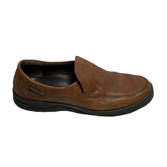MEPHISTO Men’s Mallory Slip On Brown Leather Loafers with Moccasin Size 9US Mephisto Men main image 4